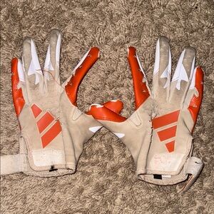 Adidas Men's Gloves - Red and Beige
